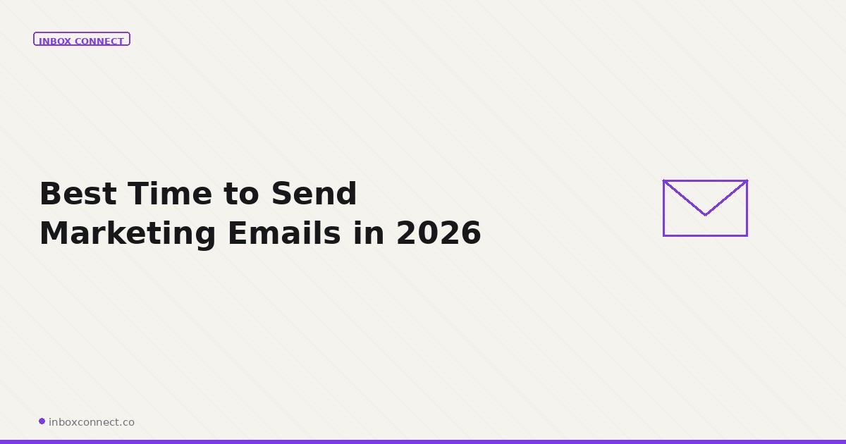 Best Time to Send Marketing Emails in 2026